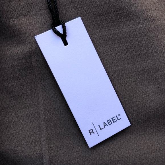 R Label The Reset Side Zip Skinny Pants Olive Green Work Office Pant NEW Large - Picture 13 of 15